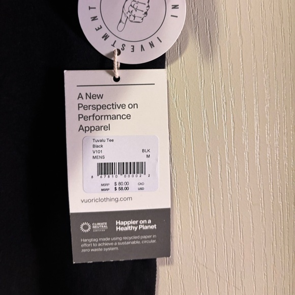 Vuori Men’s “Tuvalu” Tee Ultrasoft Pima Cotton T-Shirt (M) *BESTSELLER* - Picture 8 of 8